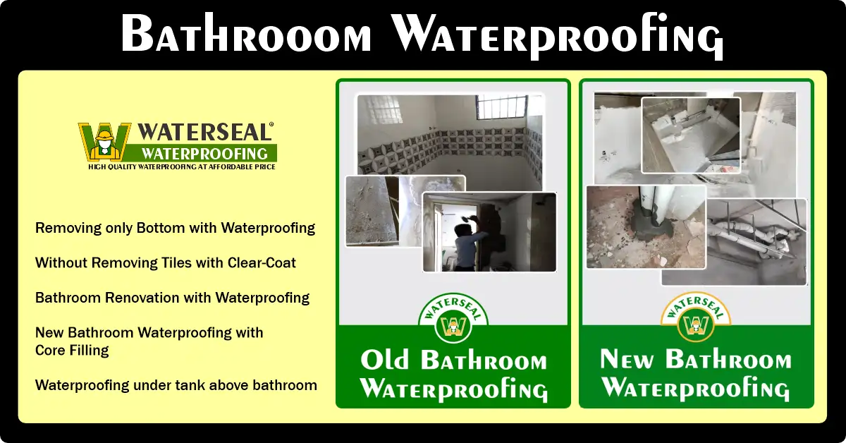 Old and New Bathroom Waterproofing Services in Ahmedabad