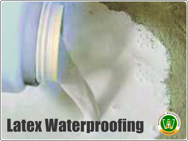 Liquid rubber latex waterproofing coating