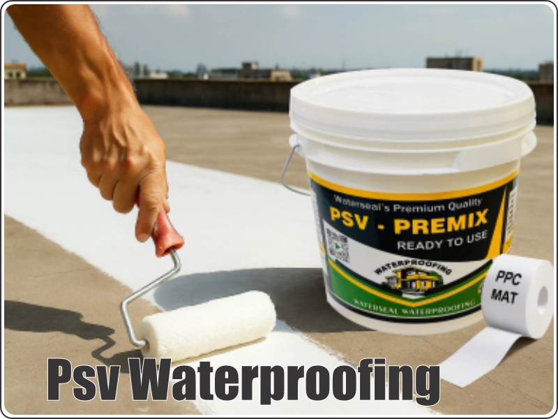 Polymerized silicone vinyl waterproofing premix