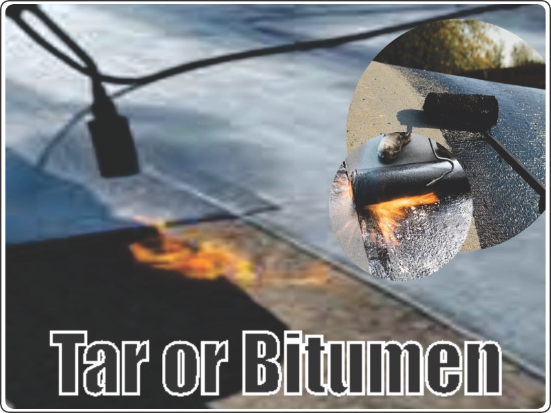 Tar and bitumen waterproofing coating application
