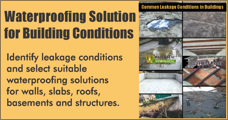 Waterproofing Solution for Building Conditions