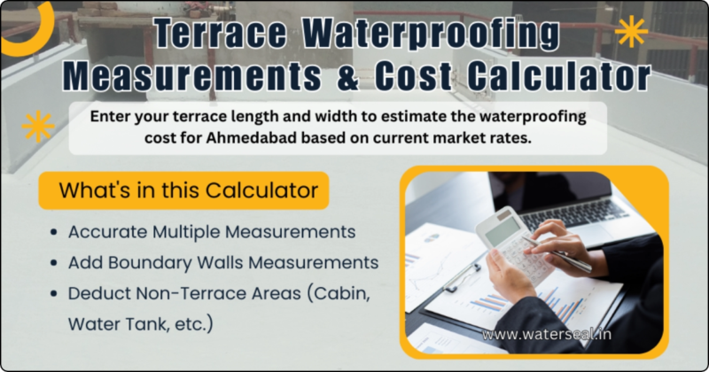 terrace waterproofing measurement calculator– Free Material Estimate in 30s